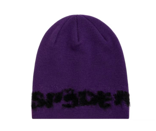 Sp5der Fuzzy Logo Mohair Beanie