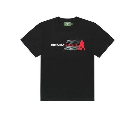 Denim Tears “Skip to My Lou” Rafer Alston Tee - Black