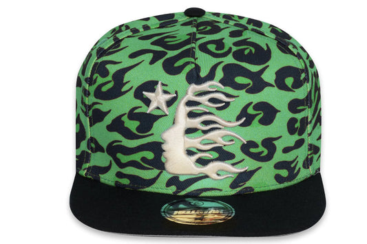 Hellstar Cheetah Print SnapBack Hat Green