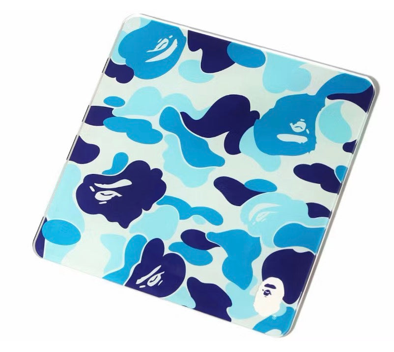 A Bathing Ape Bape ABC Camo Acrylic Plate Blue