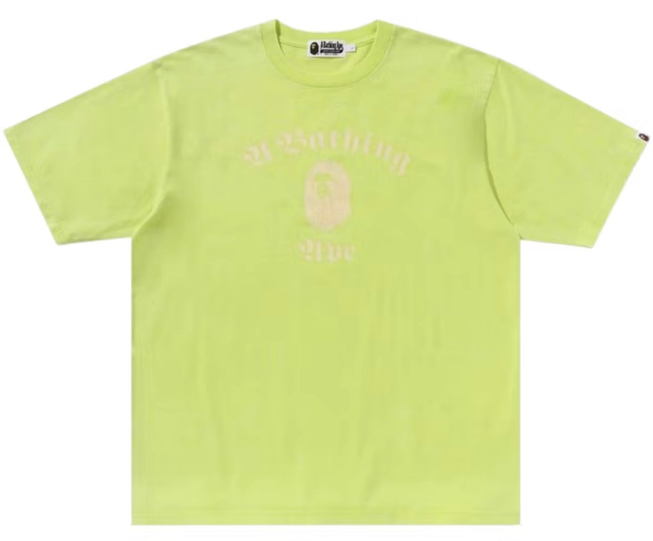 A Bathing Ape Bape Overdyed Relaxed Fit Tee Neon