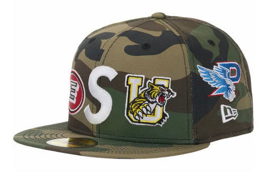 Supreme Mascots S Logo New Era 59Fifty Fitted Cap “Woodland Camo”