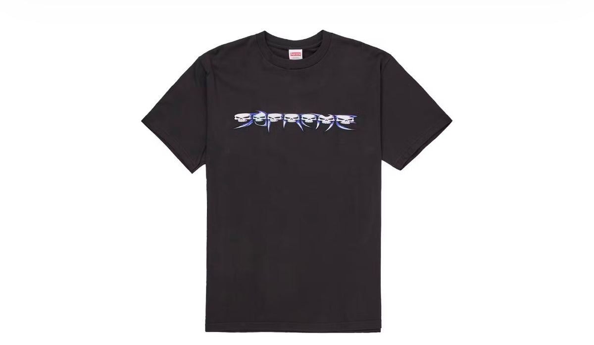 Supreme “Skulls Spellout” Tee - Black