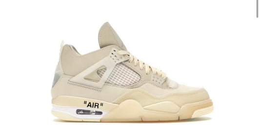 Off-White x Jordan 4 Retro “Sail”
