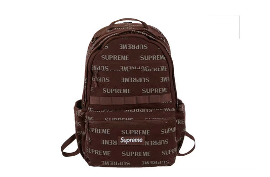 Supreme Logo Backpack (FW26) - Brown