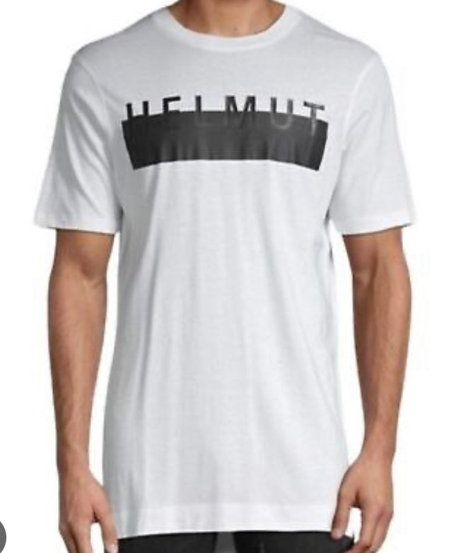 Helmut Lang “Block Logo” Tee White