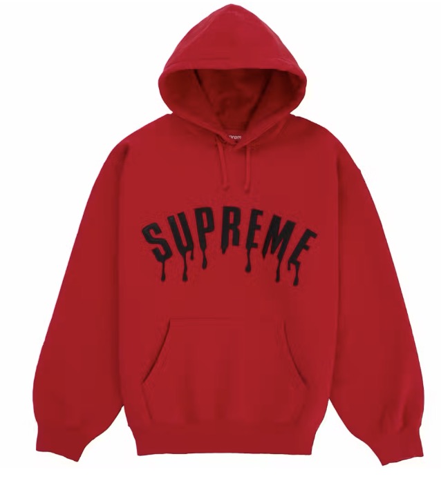 Supreme x Ghostface Arc Logo Hoodie Red SS26