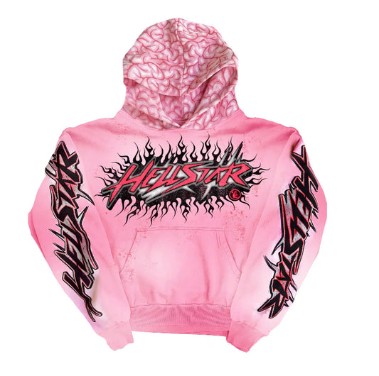 Hellstar Studios “Brainwashed” w/Brain Hoodie Pink (Capsule 10)