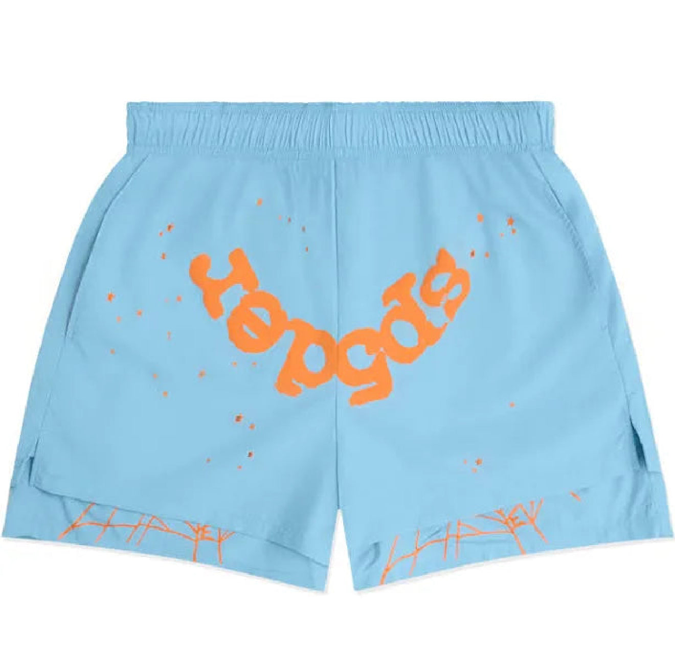 Sp5der OG Web Shorts Baby Blue