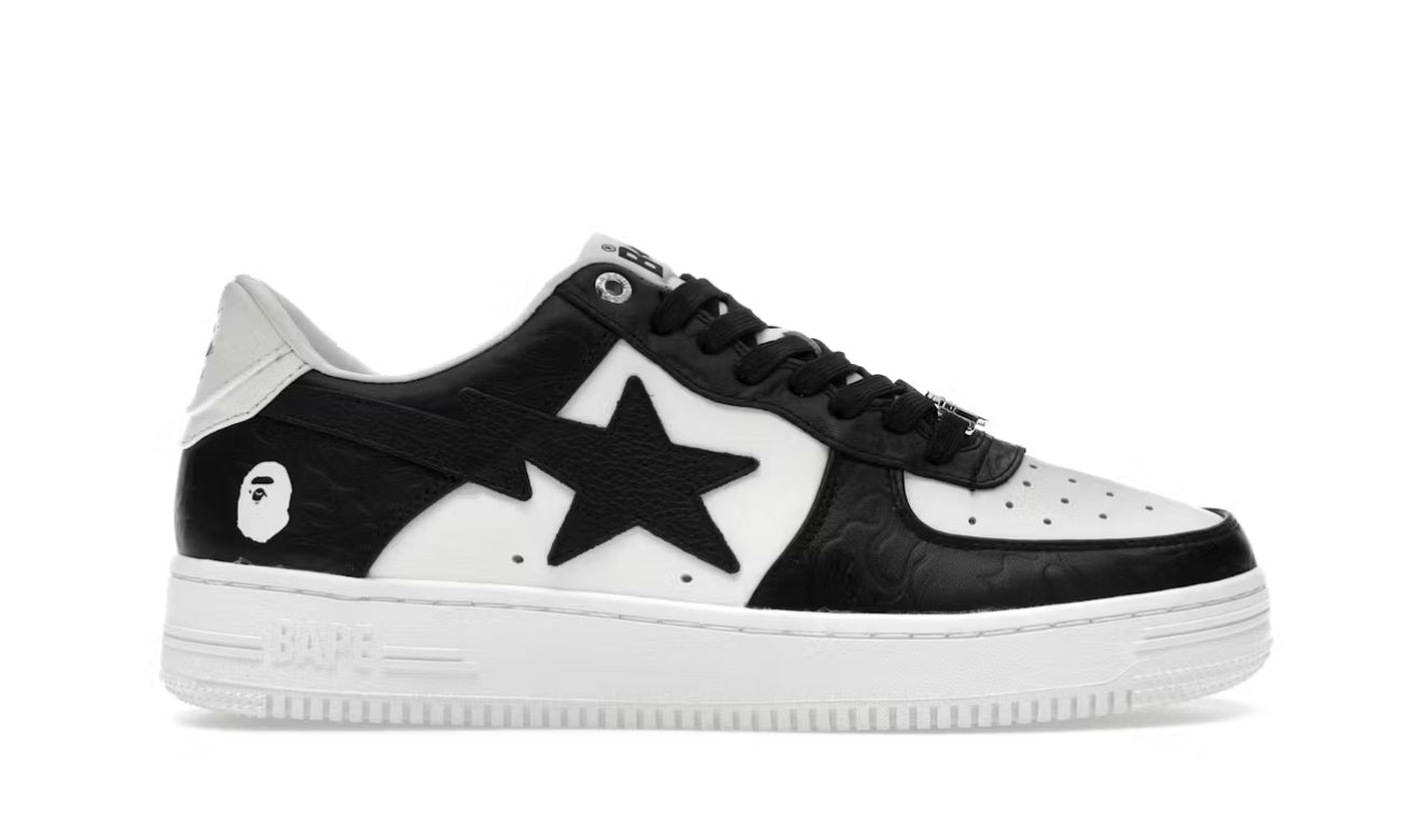 A Bathing Ape Bapesta #4 Line Camo White/Black