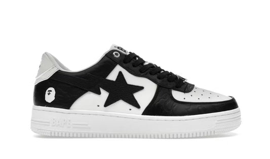 A Bathing Ape Bapesta #4 Line Camo White/Black