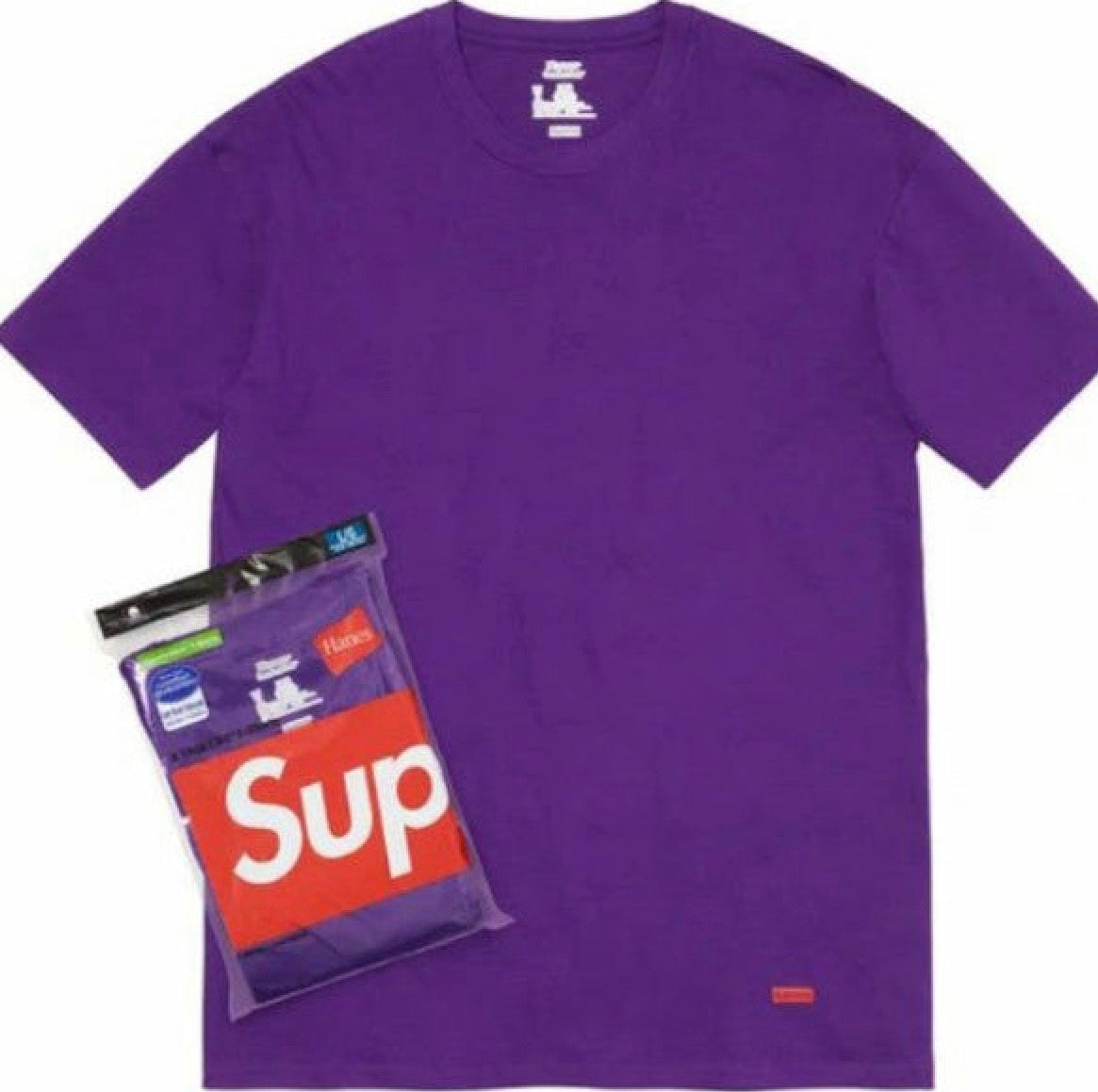Supreme Hanes Tees Purple 2021