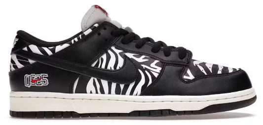 Nike Sb x QuarterSnacks Dunk Low Zebra Cake