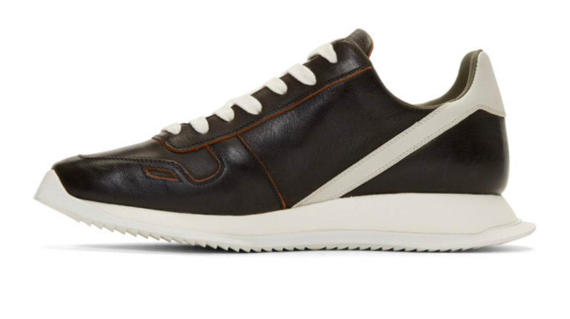 Rick Owens Black Vintage Runner Sneaker