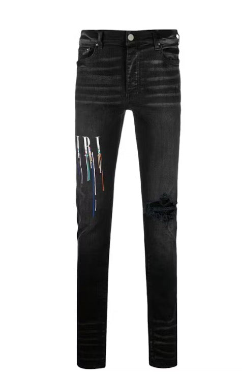 Amiri Paint Drip Core Logo Jeans