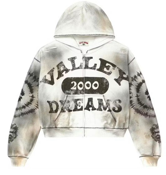 Vale Forever Spiral Zip Up Hoodie