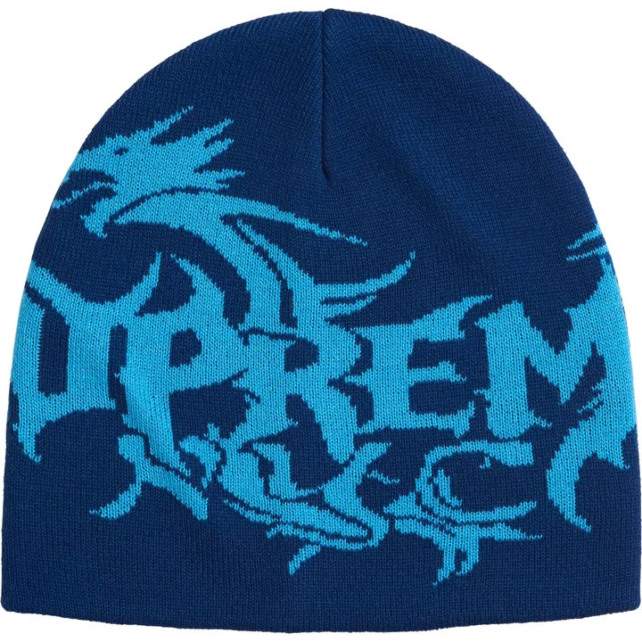 Supreme “Dragon” Beanie Blue FW26