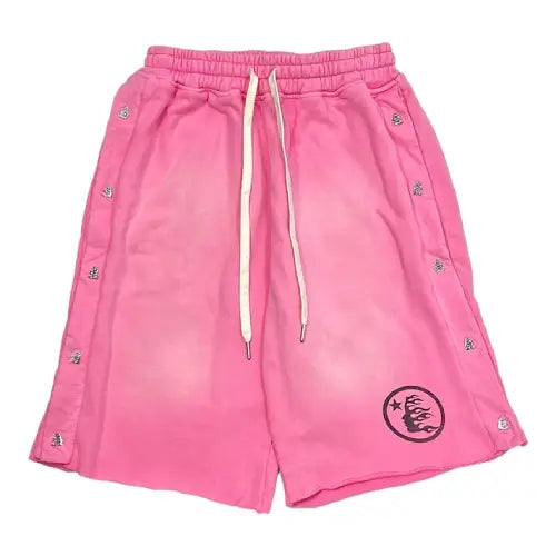 Hellstar Riveted Washed Pink Shorts