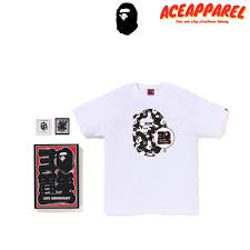 BAPE Store Aoyama Bape 30th Anniversary Ape Head Tee Set White