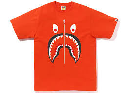 BAPE Mad Shark Tee Orange