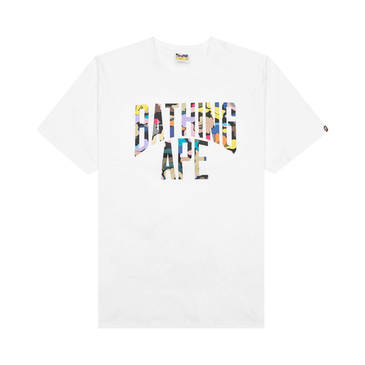 BAPE Multi Camo NYC Logo Tee White/Multicolor