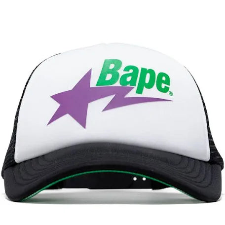 A Bathing Ape Bape Purple/Green SnapBack