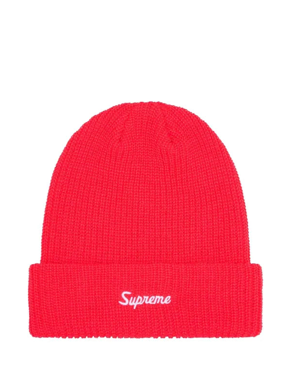 Supreme Loose Gauge Beanie 2025 Red