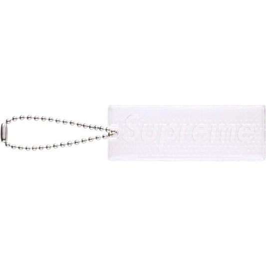 Supreme Reflective White Keychain SS26