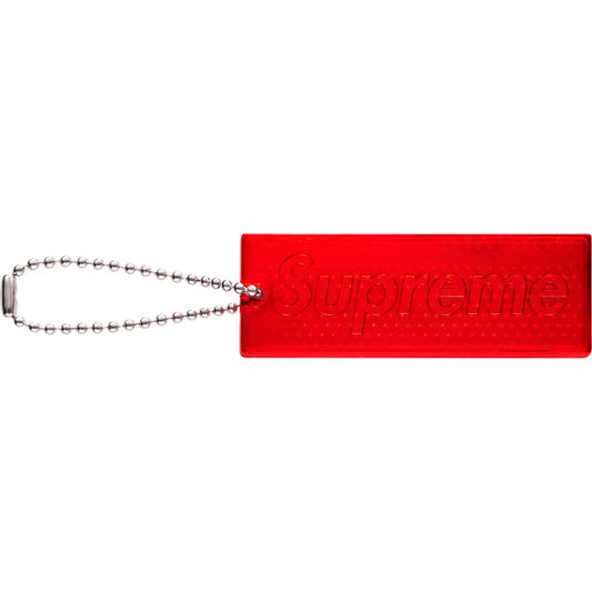 Supreme Reflective Red Keychain SS26