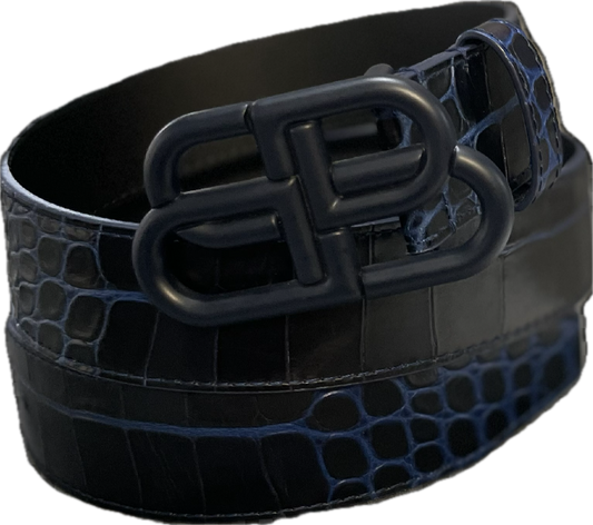 Balenciaga Matte Debossed Logo Belt