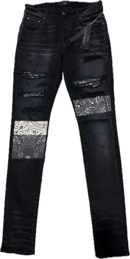 Amiri Art Patch Bandana Denim