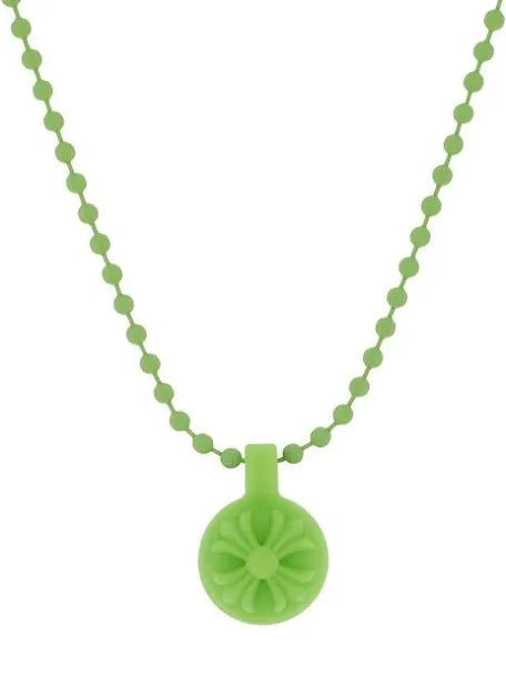 Chrome Hearts CrossBall Charm Chain Pendent Green