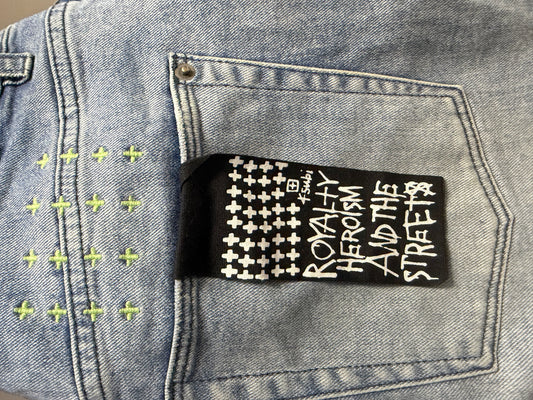 Ksubi Mint Green Contrast Stitch Denim