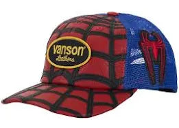 Supreme x Vanson Leathers Spider-Man Mesh Back 6-Panel