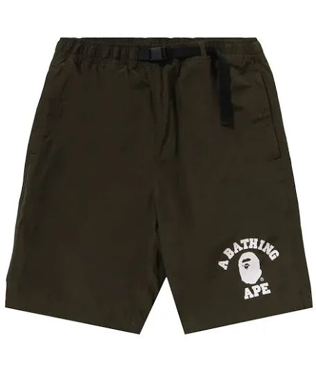 A Bathing Ape Bape College Beach Shorts Olive