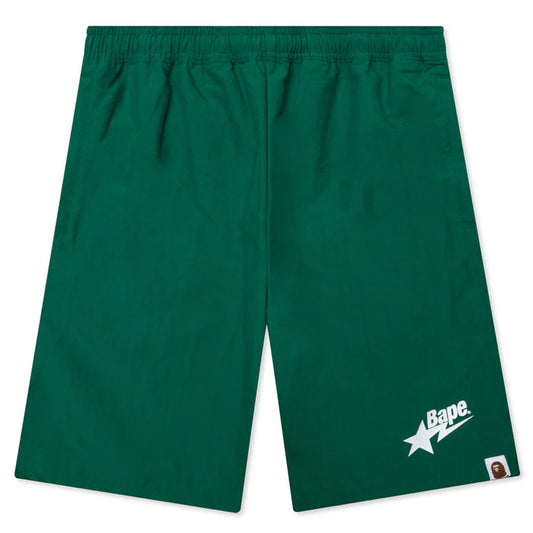 A Bathing Ape Bape Bape Stabaloho Beach Shorts Green