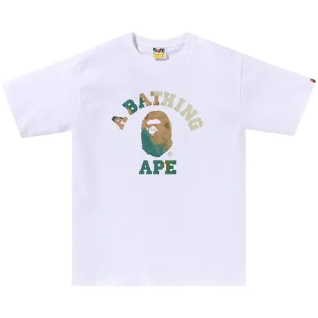 A Bathing Ape Bape Tie Dye College Tee