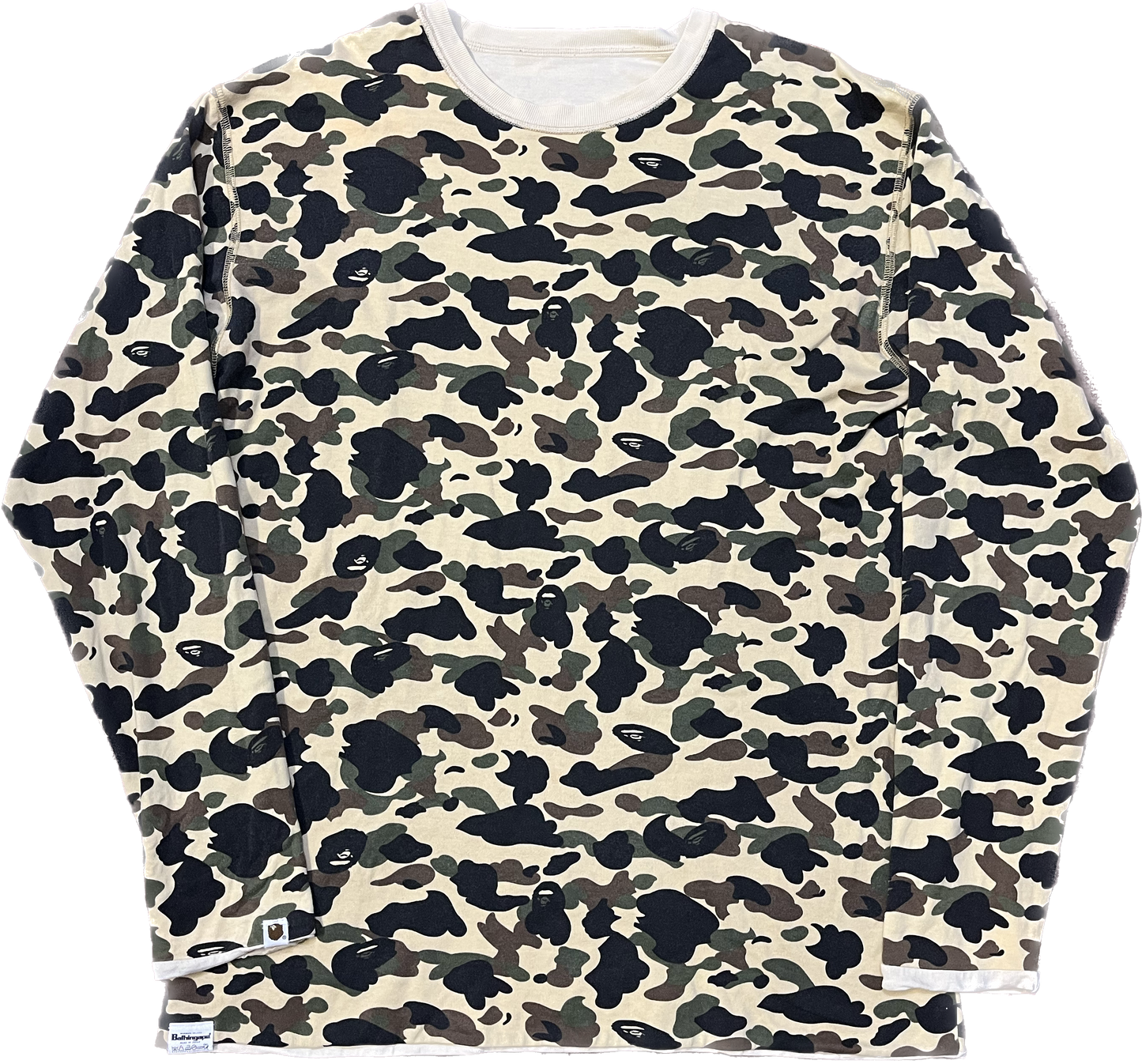 Bape Reversible “Camo/Cream” Longsleeve