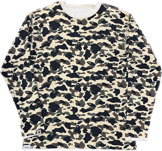 Bape Reversible “Camo/Cream” Longsleeve