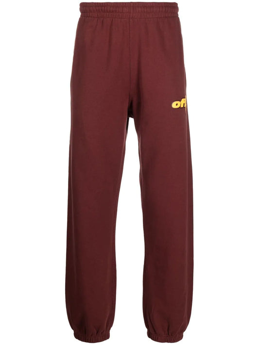 Off-White Thunder Stable Slim Sweatpants Burgundy