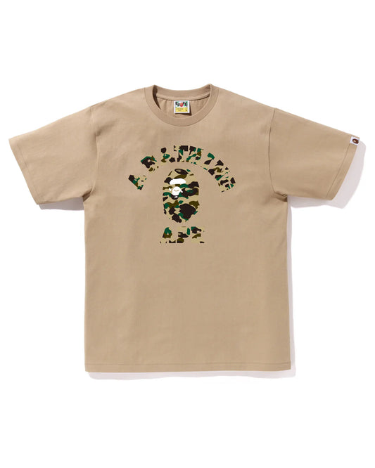 Bape “1st Camo College” Tee Beige/Yellow