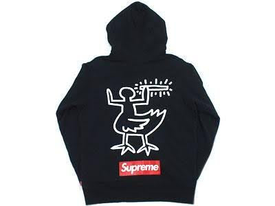 Supreme Malcolm McLaren black “duck joint” zip up