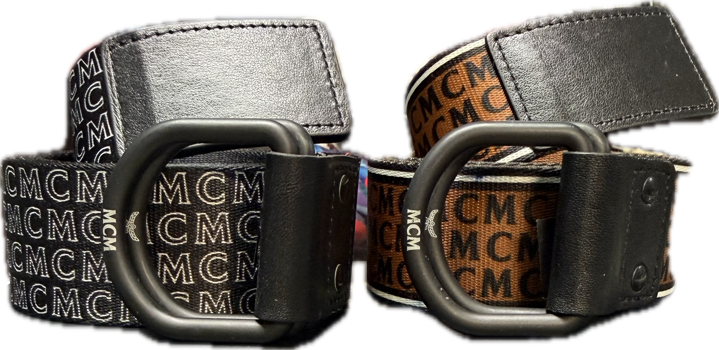 MCM D-Ring Monogram Web-Belt