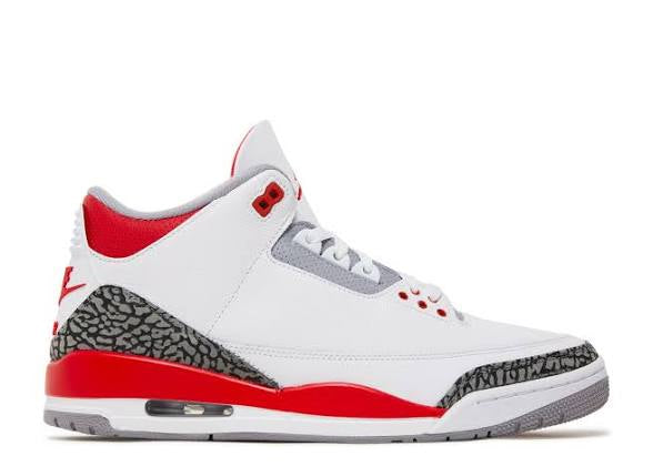 Jordan 3 fire red size 14 used
