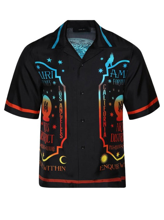 AMIRI “Fortune” Bowling Silk Button Up Shirt