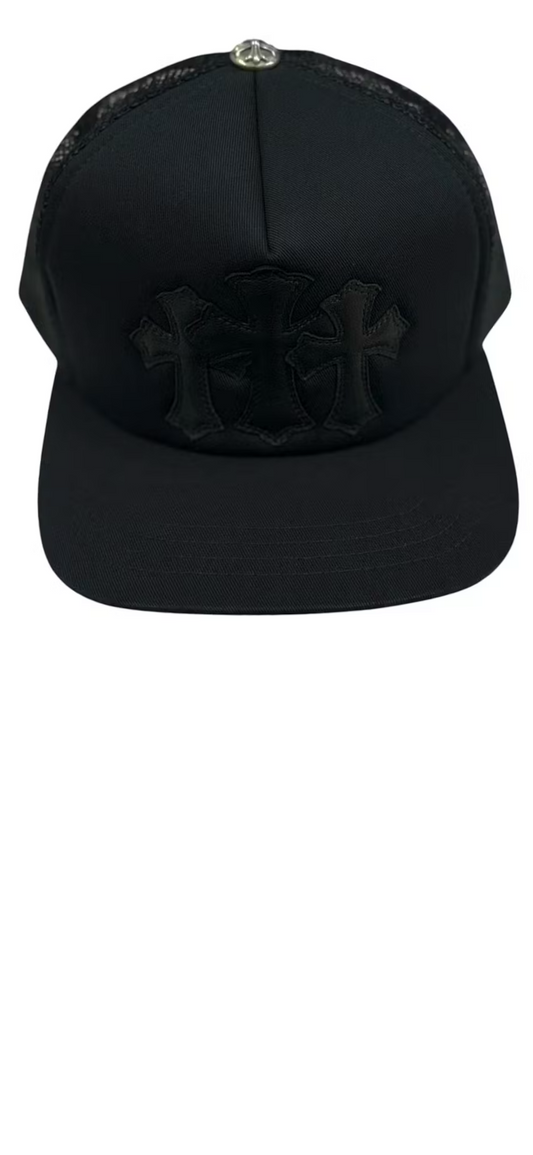 Chrome Hearts Triple Cross Cemetery Trucker Hat