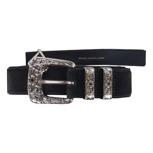 AMIRI Black Leather Belt