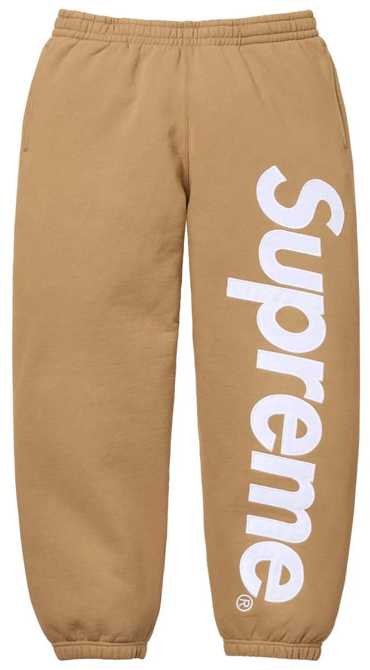 Supreme satin appliqué sweatpants