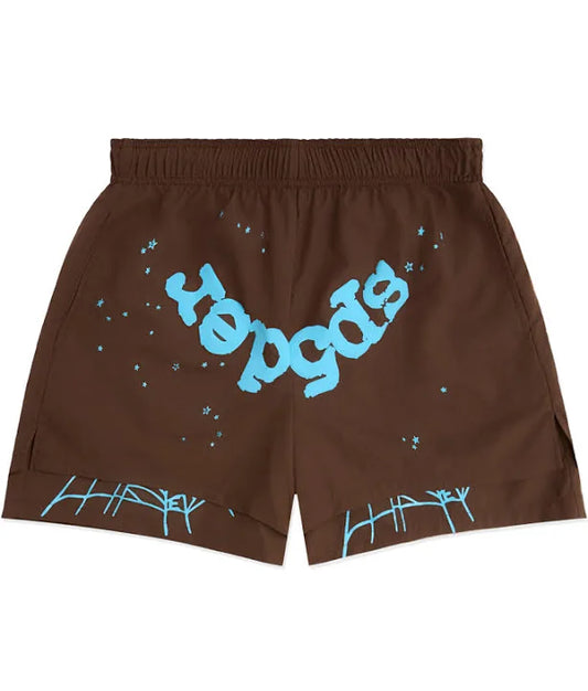 Spider OG Web Shorts Brown