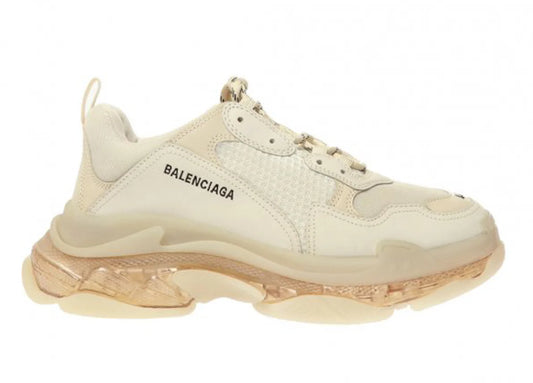 Balenciaga Triple S White/Clear Sole